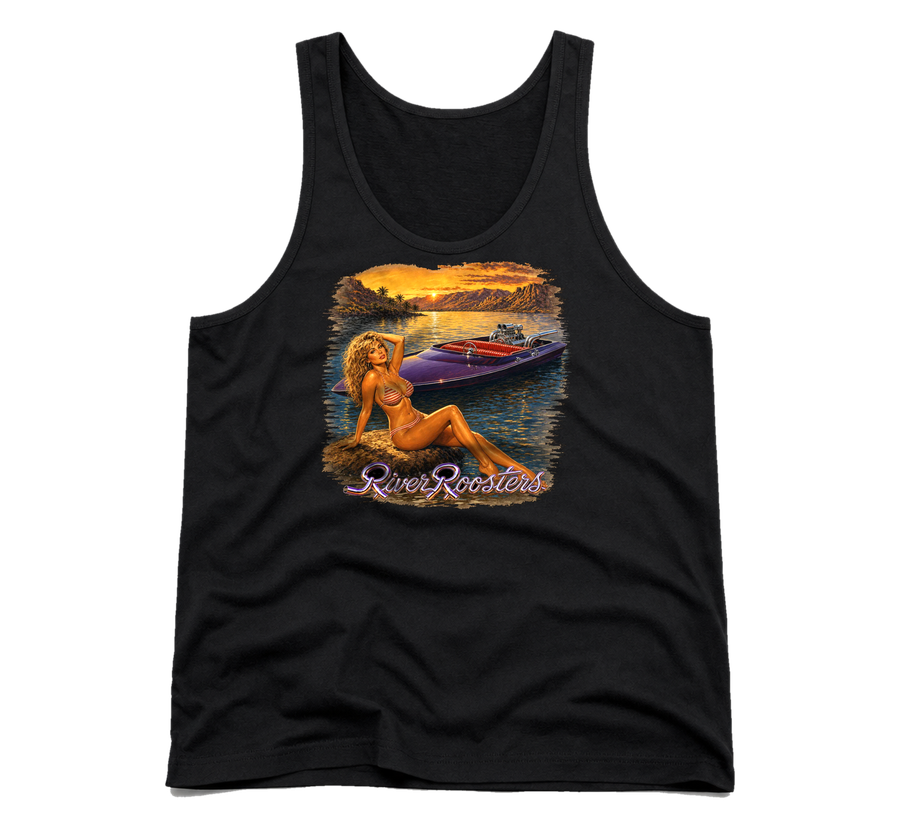 River Tank — Black &mdash; the back print