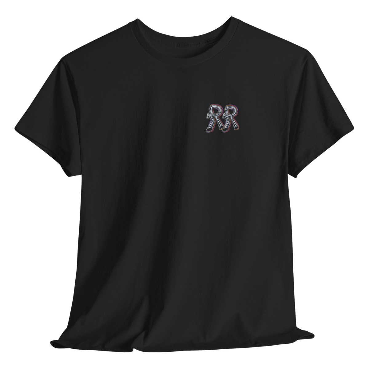 Striped Flatbottom Tee — Black