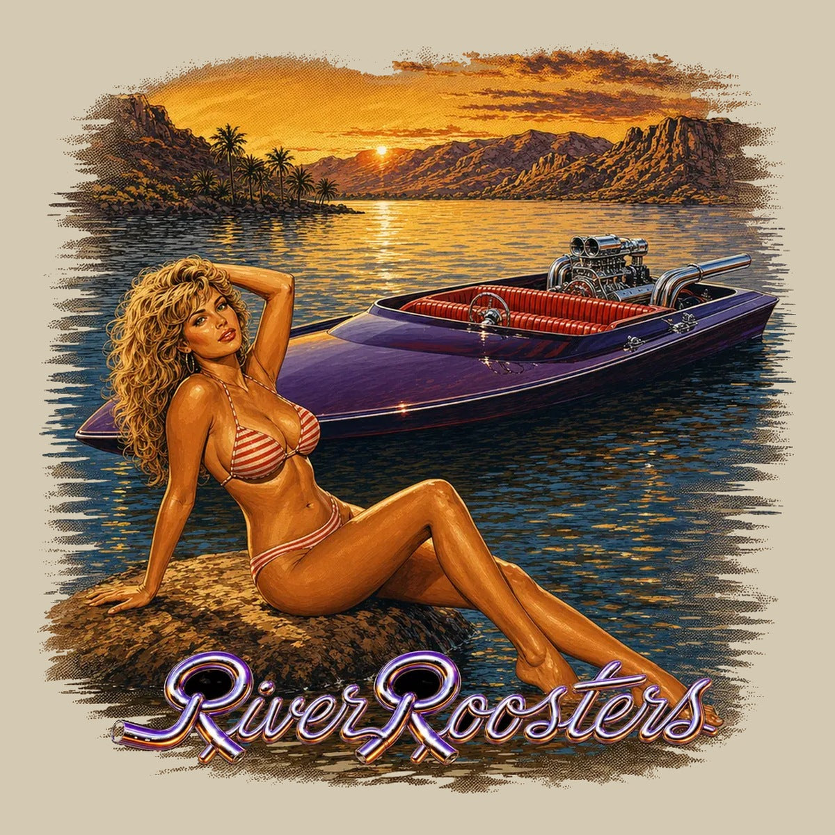 River Tee — Sand