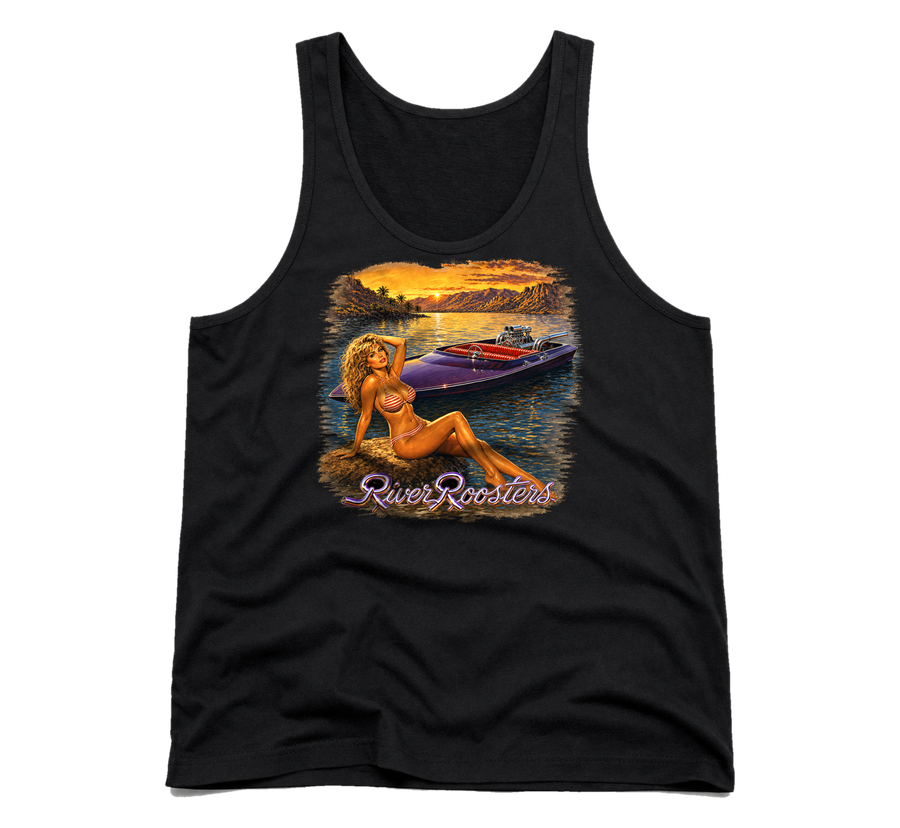 River Tank — Black &mdash; the back print