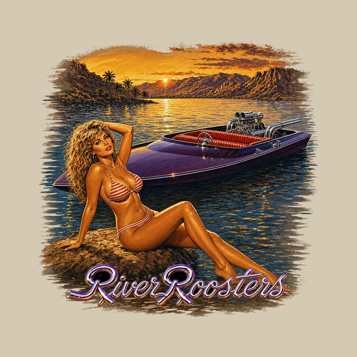 River Tee — Sand